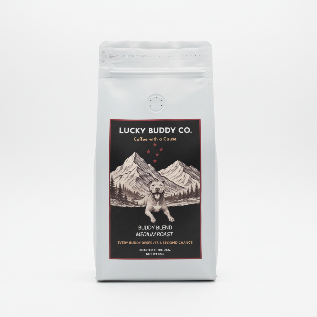 Lucky Buddy Co. Buddy Blend-Medium Roast 12 oz bag – Lucky Buddy Co. LLC