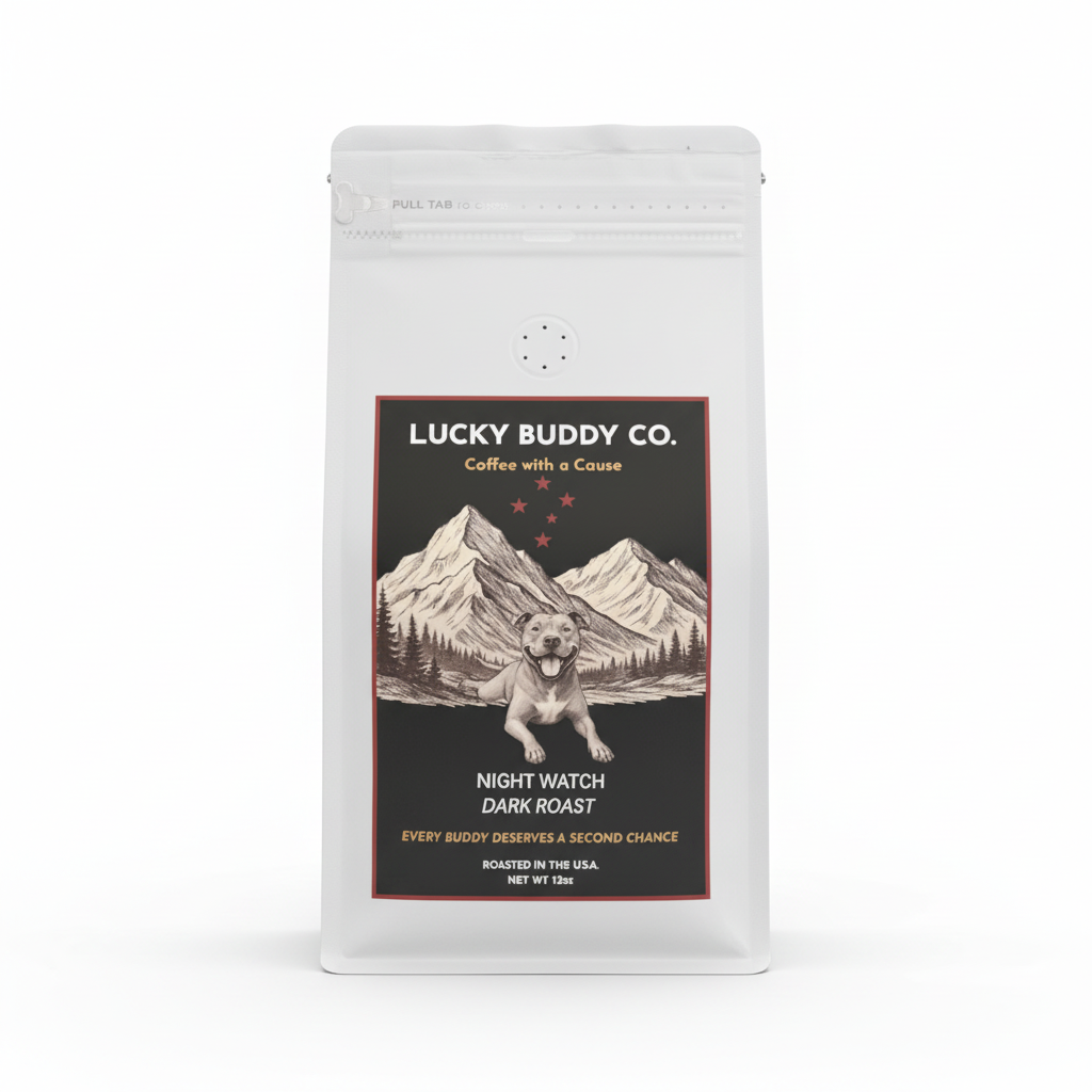 Lucky Buddy Co. Night Watch Dark Roast - regenerated